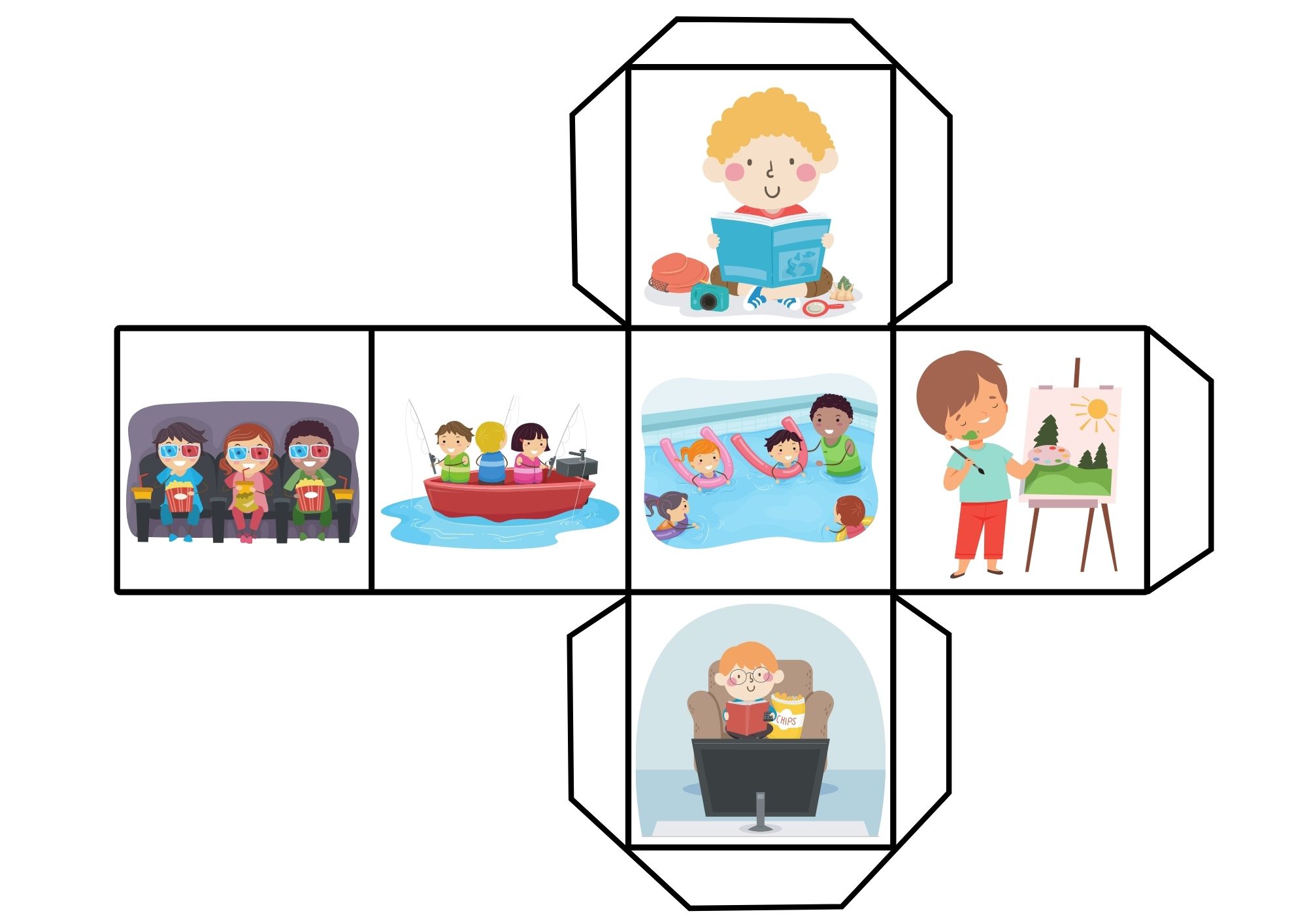 Free Time Activities Dice Game 